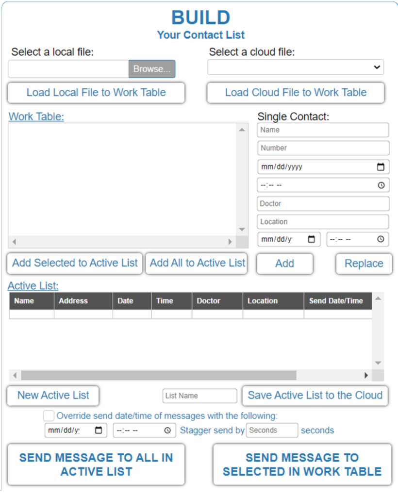 Build your Contact Lists illustration - Deliver any message any time